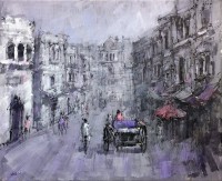 Zahid Saleem, 13 x 16 Inch, Acrylic on Canvas, Cityscape Painting, AC-ZS-152